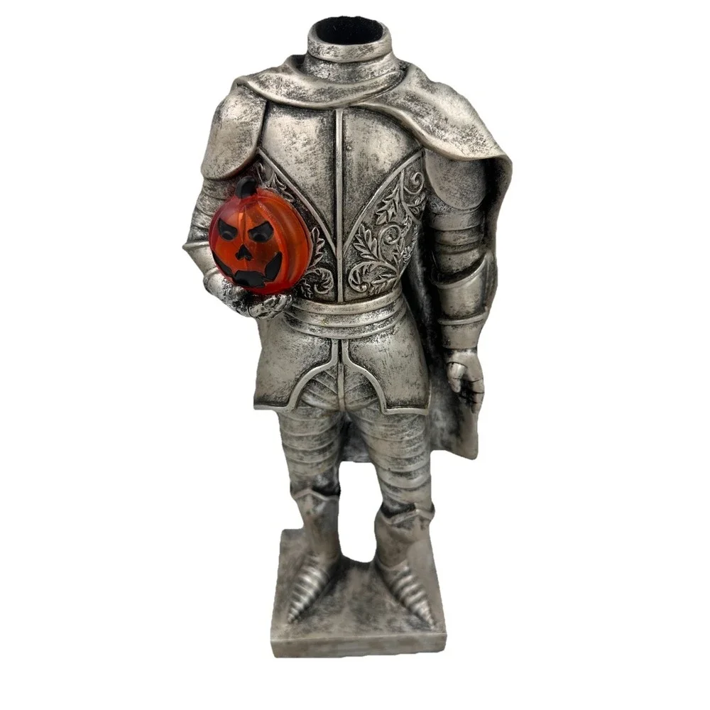 Martha Stewart Halloween Headless Knight LED Figurine Gothic Décor 15